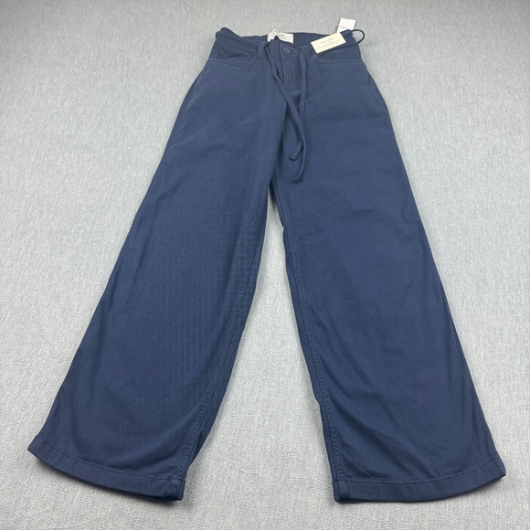 Hollister Pants - Hollister Pants Womens XS Blue Low Rise Super Baggy Wide Leg Drawstring Y2K NWT